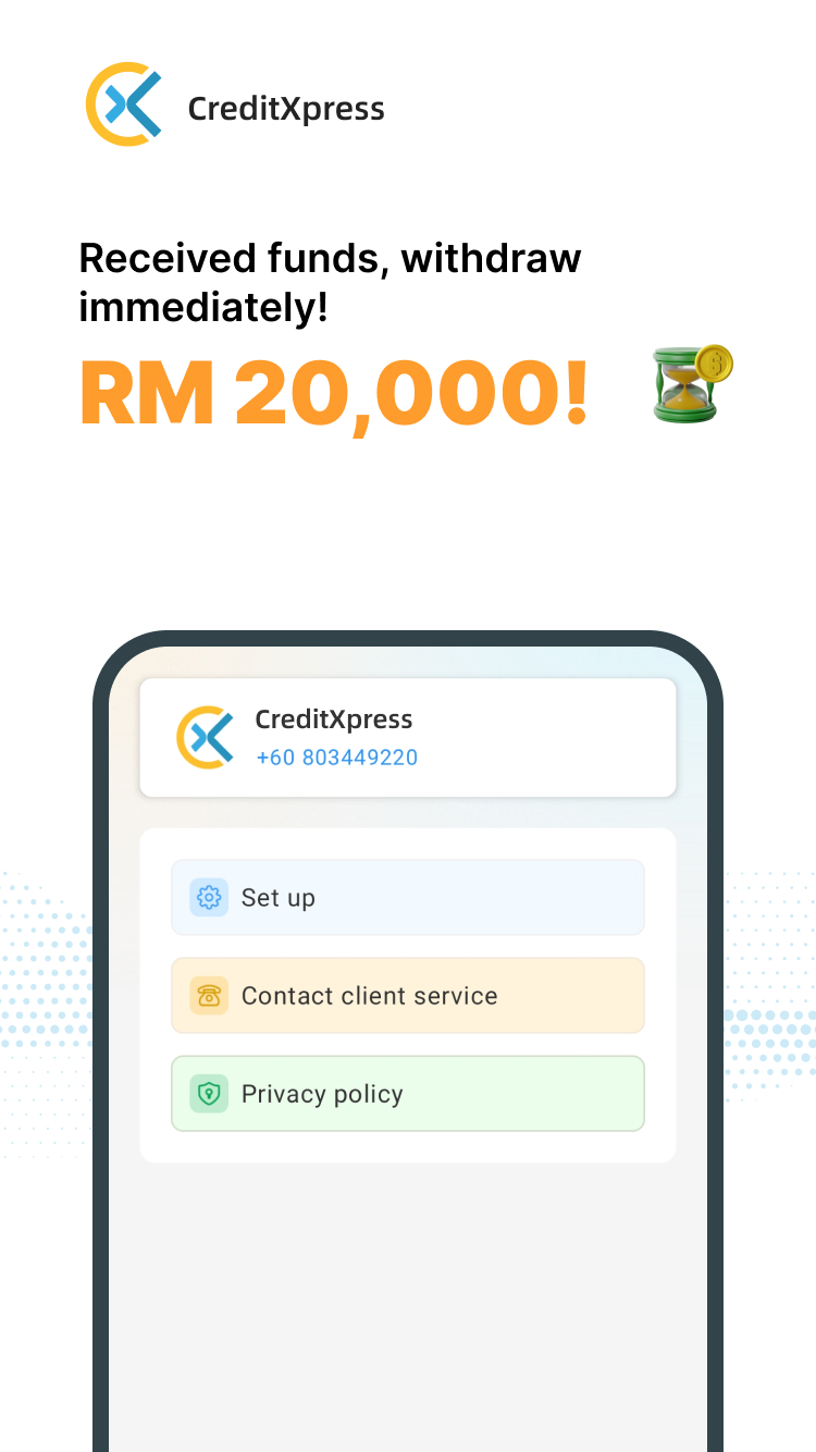 Funds received, withdraw immediately