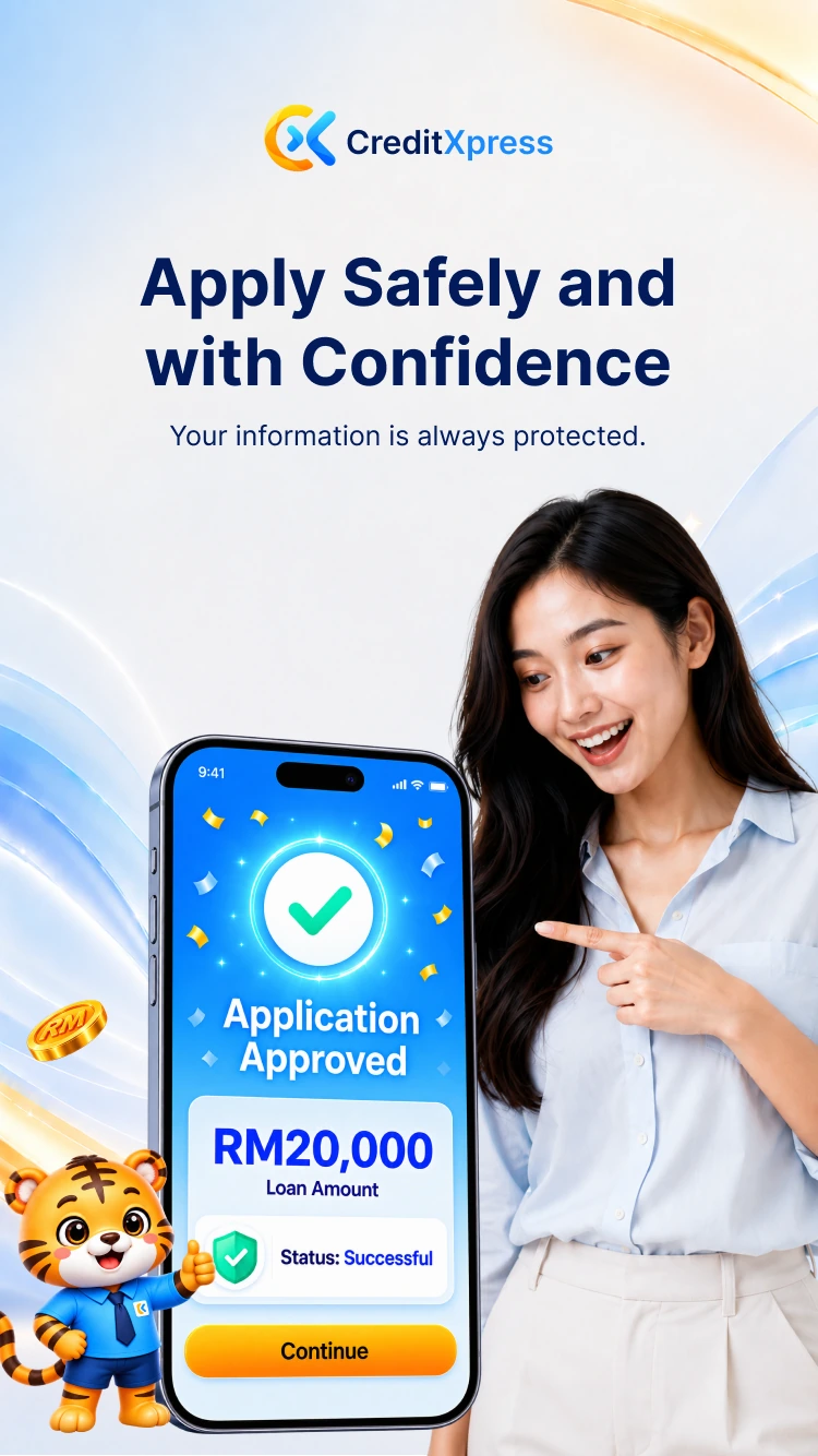 CreditXpress application approval screen